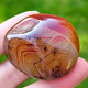 Smooth sardonyx agate stone 58 grams