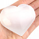 Selenite in the shape of a heart in the palm of 5 cm