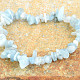 Bright aquamarine bracelet pieces of stones