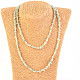 Long necklace pieces of stones - Aquamarine