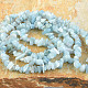 Dlouhý náhrdelník kousky kamenů - Akvamarín světlý