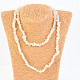 Long necklace pieces of stone - Moonstone