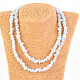 Long necklace pieces Stones - Chalcedon