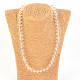 Crystal necklace beads larger facet