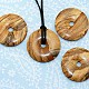 Jasper pendant pictorial donut with skin