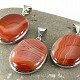 Brown and white agate pendant (jewelry) 4.5 cm