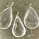 Crystal drop pendant shape (jewelery) 4 cm