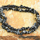 Necklace pieces of stones - flaked obsidian