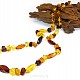 Amber necklace mix of shapes and colors