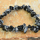 Bracelet pieces of stones - Flake Obsidian
