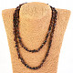 Dlouhý náhrdelník kousky kamenů - Mahagonový obsidián