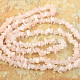 Long necklace pieces of stones - rose quartz