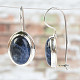 Sodalit earrings silver Ag 925/1000 oval