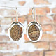Silver earrings with jasper image Ag 925/1000
