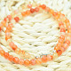 Cut necklace with 6mm carnelian beads