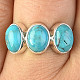Ag 925/1000 turquoise ring