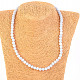 Ballpoint chalcedon necklace 45cm