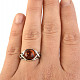 Stříbrný prsten Ag 925/1000 s jantarem