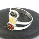 Ring with silver amber Ag 925/1000