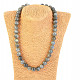 Ballpoint Labradorite necklace 12mm