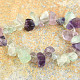 Smooth stones fluorite bracelet irregular