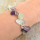 Smooth stones fluorite bracelet irregular