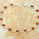 Amber bracelet Ag 925/1000 19cm