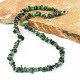 Ruby necklace in zoisite